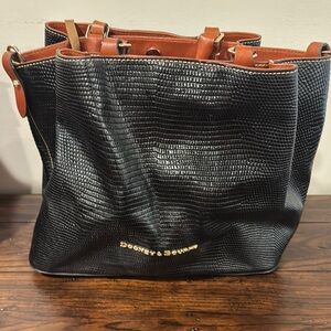 Dooney & Bourke Black Leather Tote Bag